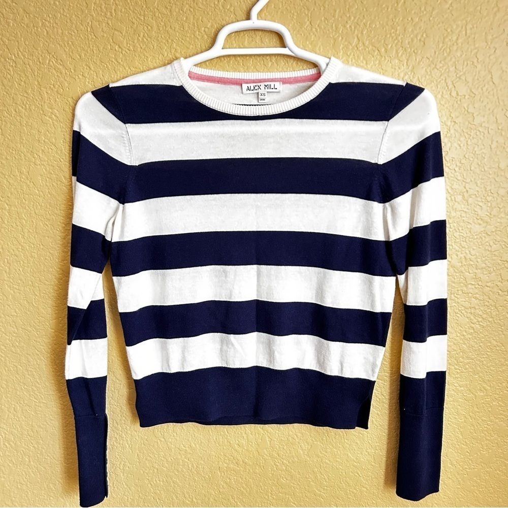 Alex Mill Striped Lightweight Pullover Sweater